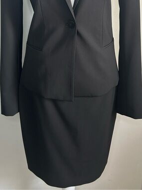 Elie Tahari Black Tailored Women's Wool Blend Pencil Skirt